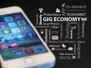 Gig economy graphic (Mark Warner/Flickr).